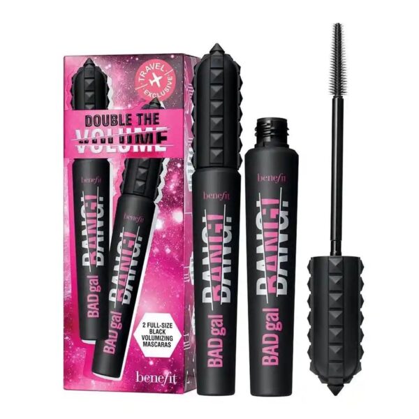 Benefit Badgal Bang! Double The Volume Mascara Duo #1 Intense Pitch-Black Set (2×0.3 oz)