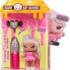 Yummiland Lip Gloss Doll: Sour Sweeties - Misty Cakes Includes DIY Lip Gloss + Removable Keychain, Cosmetic Play, Collectible, Ages 4+