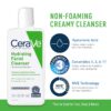 CeraVe AM Face Moisturizer with SPF, PM Face Moisturizer & Hydrating Face Wash Skin Care Routine for Morning & Night | Travel Size Toiletries | 3oz Lotion + 3oz Lotion + 3oz Cleanser