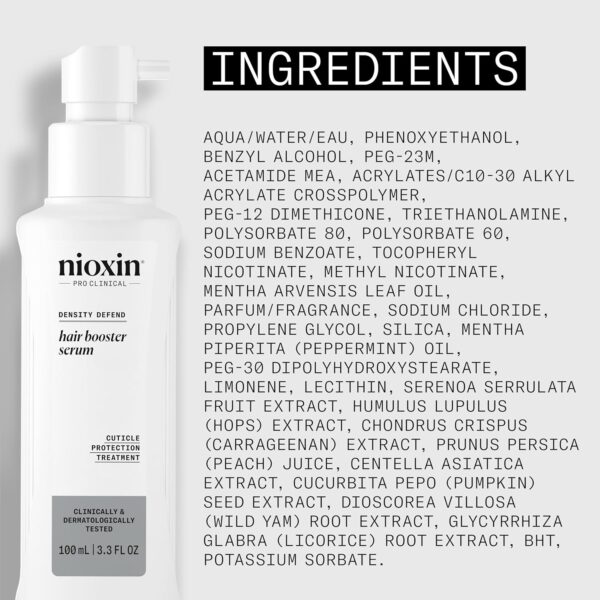 Nioxin Hair Booster Serum | Advanced Leave-In Hair Treatment| Strengthens and Conditions | 3.4 Fl oz.
