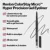 Revlon Gel Eyeliner, ColorStay Micro Hyper Precision Eye Makeup with Built-in Smudger, Waterproof, Longwearing with Micro Precision Tip, 215 Brown, 0.002 oz