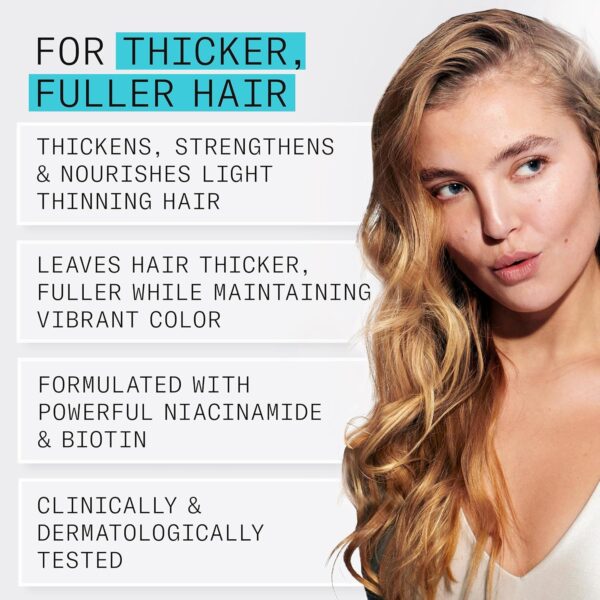 Nioxin System 3 Scalp + Hair Thickening Conditioner for Colored, Dry, & Damaged Hair with Light Thinning | Maintain Vibrant Color | Strengthen & Nourish with Niacinamide & Biotin | Promotes Vitality
