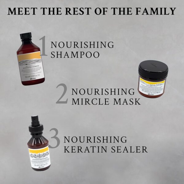 Davines Naturaltech NOURISHING Hair Building Pack, Restructure The Hair Shaft While Adding Shine And Body, 8.81 oz.