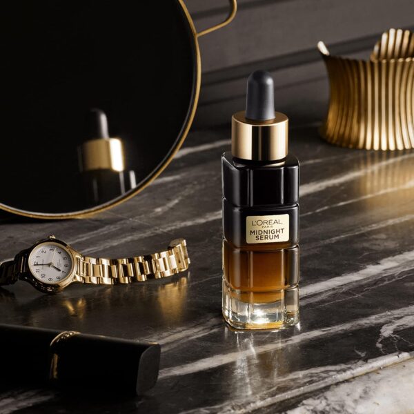 L'Oreal Paris Age Perfect Anti-Aging Midnight Face Serum, Reduce Wrinkles 1oz + Eye Cream Sample