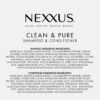 Nexxus Clean and Pure Clarifying Shampoo and Conditioner With ProteinFusion, 2-Pack for Nourished Hair Paraben Free Salon Shampoo 33.8 oz