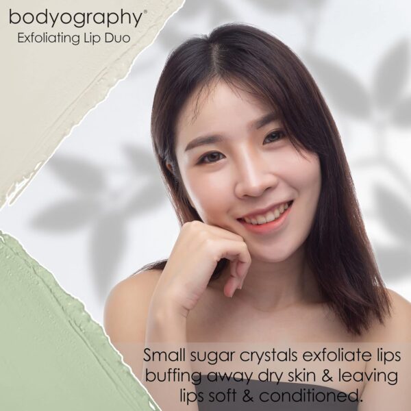 Exfolianting Lip Duo by Bodyography for Women - 2 Pc 0.07oz Solid Lip Oil, 0.26oz Lip Scrub