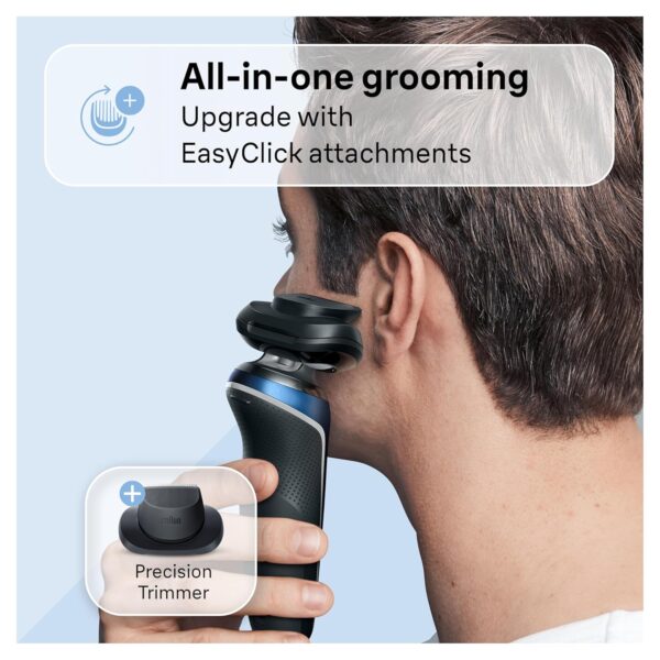 Braun Electric Shaver for Men, Series 6 6172cc, Wet & Dry Shave, Shaving Kit with SmartCare Center and Precision Trimmer