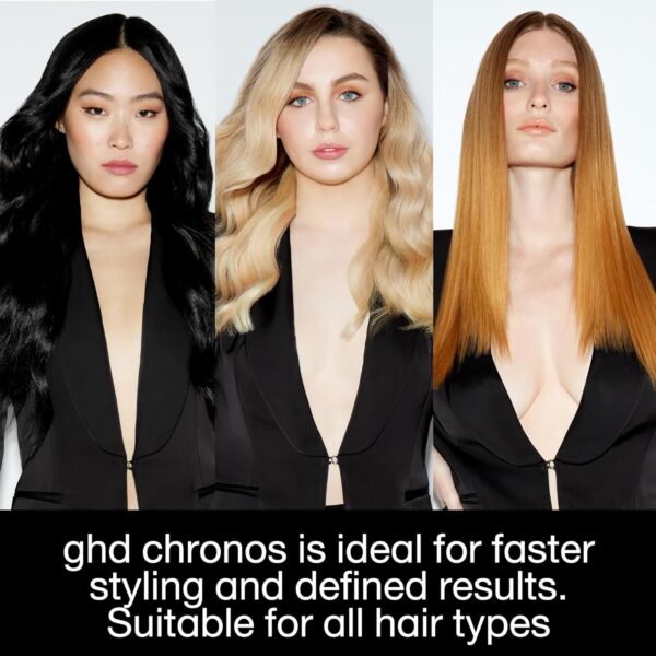 ghd Chronos & Chronos Max Stylers ― 1" and 2" Professional Flat Iron Hair Straighteners Last 24hrs | 85% More Shine, 2X Less Frizz, No Heat Damage