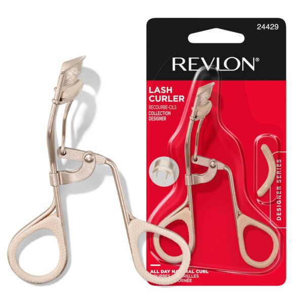 Revlon Designer Series Lash Curler, Eyelash Lift for an Eye Opening Look, with Finger Grips for a Non Slip Grip, Easy to Use, 1 Count