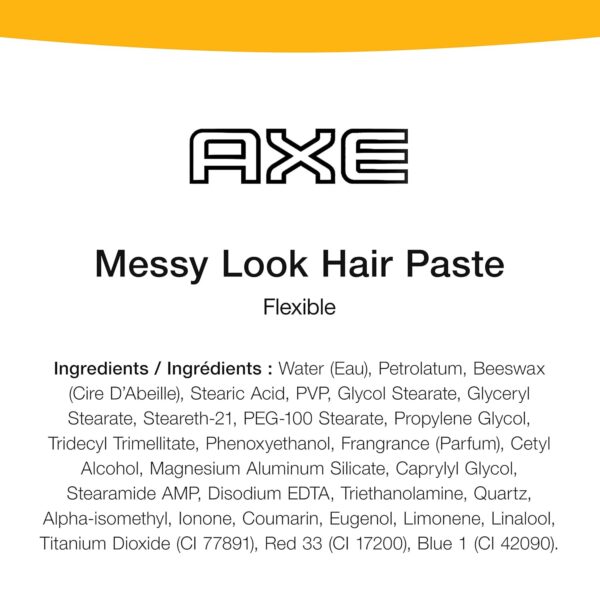 AXE Styling Flexible Hair Paste Urban Messy Look 2 Count for An Instant Texture Boost Hair Styling Made Easy 2.64 oz