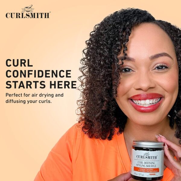 CURLSMITH - Curl Defining Styling Soufflé - Vegan Medium Hold Styling Gel for Wavy, Curly and Coily Hair (8oz)