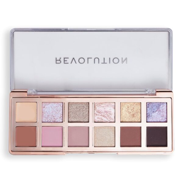 Revolution, The Enchanted Icon Eyeshadow Palette, 12 Ultra-Pigmented Matte & Shimmer Finishes & Shades, Long-Lasting & Blendable, Vegan & Cruelty-Free, 3.53 oz