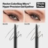 Revlon Gel Eyeliner, ColorStay Micro Hyper Precision Eye Makeup with Built-in Smudger, Waterproof, Longwearing with Micro Precision Tip, 215 Brown, 0.002 oz