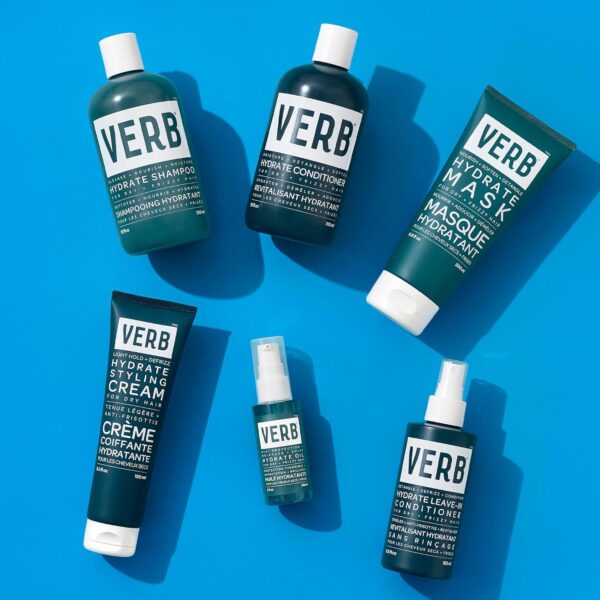 VERB Hydrate Styling Cream - Smooth + Reduce Frizz for Dry + Frizzy Hair - Amber + Warm Jasmine Scent