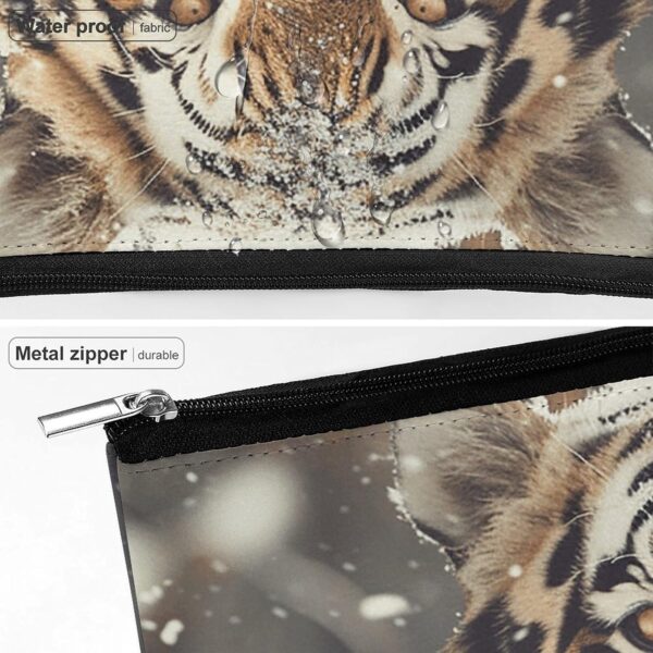 Makeup Bag for Women Cosmetic Bags A Mighty Tiger Travel Toiletry Bag Cute Zipper Make Up Bags Large Capacity Make Up Case Organizer Portable Makeup Pouch for Travelling Gift