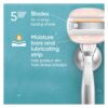 Venus MoistureGlide Women's Razor Blades, With Built-in Shave Gel Bars, 7 Razor Blade Refills
