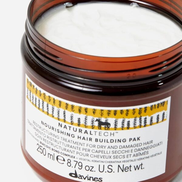 Davines Naturaltech NOURISHING Hair Building Pack, Restructure The Hair Shaft While Adding Shine And Body, 8.81 oz.