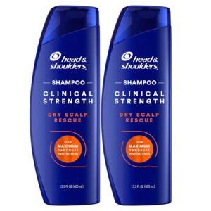 Head & Shoulders Clinical Dandruff Defense + Dry Scalp Rescue Shampoo 13.5 oz Twin Pack