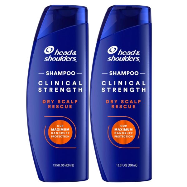Head & Shoulders Clinical Dandruff Defense + Dry Scalp Rescue Shampoo 13.5 oz Twin Pack