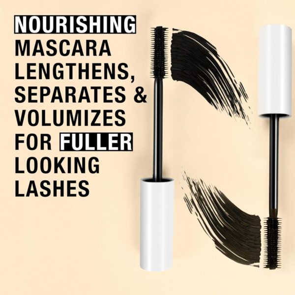 Neutrogena Healthy Definition Mascara, Eyelash Mascara Defines, Lifts, Curls, Lengthens & Volumizes Lashes, Dual-Sided Comb + Brush for Natural Application, Carbon Black,.27 oz