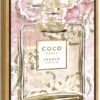 The Oliver Gal Artist Co. Fashion and Glam Wall Art Framed Canvas Prints 'Floral French Perfume' Perfumes