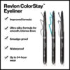 REVLON Pencil Eyeliner, ColorStay Eye Makeup with Built-in Sharpener, Waterproof, Smudgeproof, Longwearing with Ultra-Fine Tip, 201 Black, 0.01 Ounce (Pack of 2)