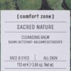 [ comfort zone ] Sacred Nature Cleansing Balm, Fragrance-Free, 3.84 Oz