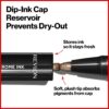 Revlon So Fierce! Chrome Ink Liquid Eyeliner, Longlasting Bold Metallic Pen Liner with Dip Ink Cap for Pearl, Shimmer Blend, 901 Gunmetal, 0.03 oz.