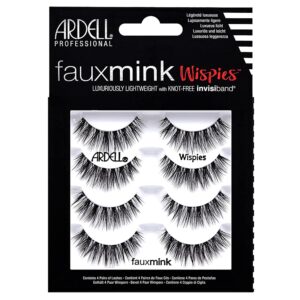 Ardell False Lashes Faux Mink Wispies Multipack, 1 pk x 4 pairs