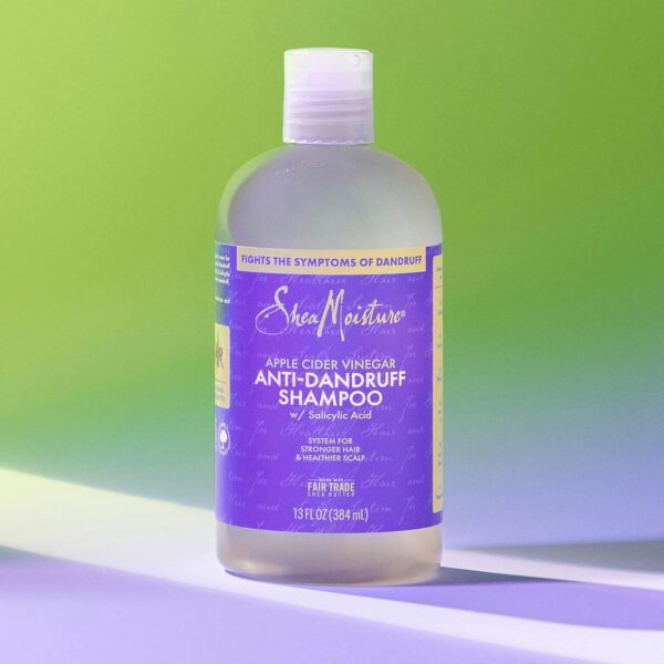 SheaMoisture Hair Care System Anti-Dandruff Shampoo For Stronger Hair & Healthier Scalp Shampoo Formulated With Apple Cider Vinegar And Fair Trade Shea Butter 13oz