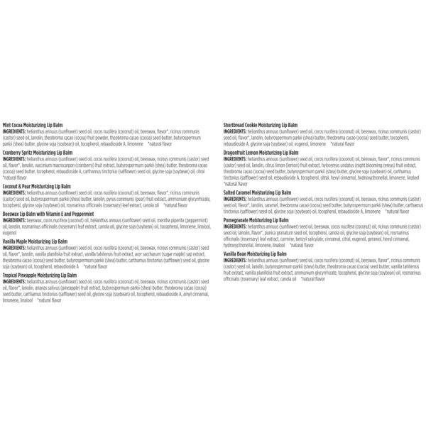 Burt's Bees 12 Days of Joy Lip Balm Advent Calendar Gift Set, Flavored Lip Balm Pack Great for Office Holiday Gifts, Tint-Free, Natural Origin Lip Care, 12 Tubes, 0.15 oz.