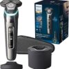 Philips Norelco Shaver Series 9000, Wet and Dry Electric Shaver, with Lift & Cut Shaving System and SenseIQ Technology, Pop-up Trimmer, Cleaning Pod, Charging Stand and Travel Case, Model S9987/85