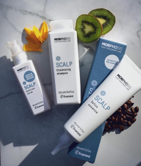 FRAMESI Morphosis Scalp Destress Serum, 3.4 fl oz, Soothing Leave In Scalp Treatment for Sensitive Scalps