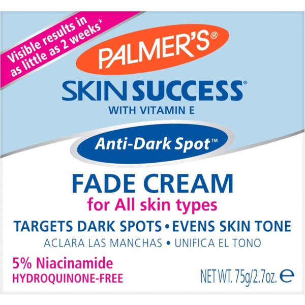 Palmer's Skin Success Anti-Dark Spot Fade Cream with Vitamin E and Niacinamide, Helps Reduce Dark Spots and Age Spots, Suitable for All Skin Types 2.7 Ounce