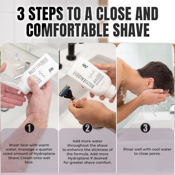 Billy Jealousy Hydroplane Foamless Super-Slick Mens Shave Cream
