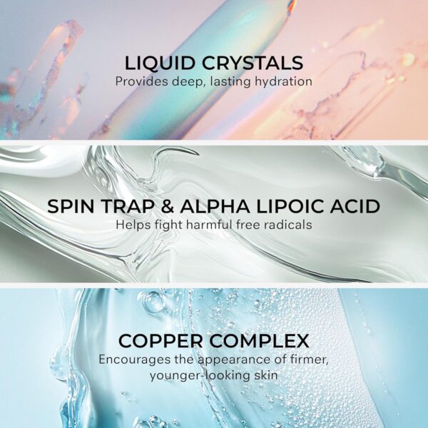 COSMEDIX Under Eye Serum for Dark Circles & Puffiness, Opti Crystal - Lifting & Firming Liquid Serum for Fine Lines & Wrinkles - Brightening, Moisturizing, & Hydrating Anti Aging Eye Puffy Bags Serum