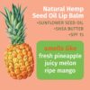 Hempz SPF 15 Lip Balm, Sweet Pineapple & Honey Melon Herbal Soothing Lip Care, for Men or Women .44 oz.
