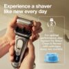 Braun Shaver Head Replacement Part 94M Silver, Compatible with Series 9 Pro and Series 9 Electric Razors for Men