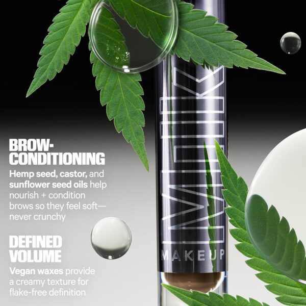 Milk Makeup KUSH High Roll Defining & Volumizing Longwear Tubing Brow Tint - Up to 24-Hour Wear - Vegan, Cruelty Free