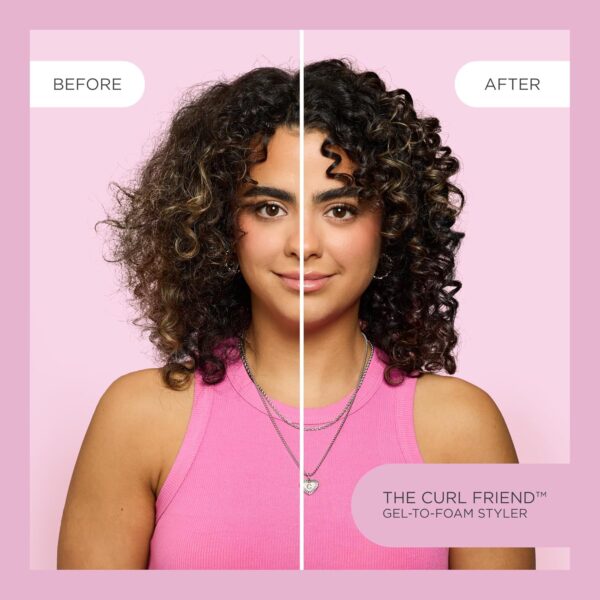 Cake Beauty Gel-to-Foam Styler, The Curl Friend – Volumizing & High Hold Gel to Foam - Flake Free Frizz Control - Infused with Coconut Oil & Shea Butter - For Curly Hair- 6.8 fl oz./ 200 mL