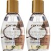 OGX Nourishing Coconut Milk Anti-Breakage Serum, 4 Ounce (Pack of 2) (91008)