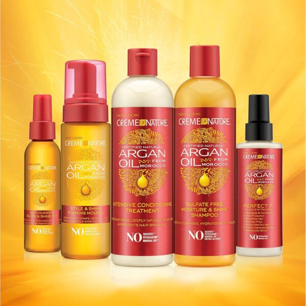 Creme of Nature, Argan Oil for Hair, Smooth & Shine Hair Polisher, Argan Oil of Morocco for Anti Frizz Control, 4 Fl Oz