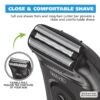 Wahl Compact Rechargeable Lithium Ion Shaver Kit with Hygienic Rinseable Foils & Cutter Bar with Dual Flexible Foils That Move with The Contours of Your Face - 7065