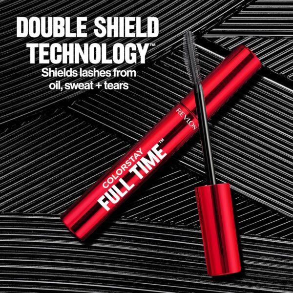 Revlon ColorStay Full Time Mascara, Volumizing Eye Makeup, 24 Hour Wear, Smudge-Proof, Non-Clumping and Flake-Free Formula, 401 Blackest Black