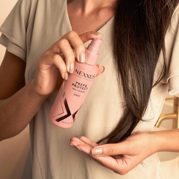 Nexxus Heat Defense Spray Prep & Protect for 450 degree heat protection, with StyleProtect Technology 6 oz
