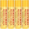 Beeswax Lip Balm Pack by Burts Bees for Unisex - 4 x 0.15 oz Lip Balm