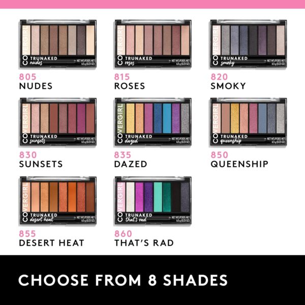 COVERGIRL truNAKED Eyeshadow Palette, Smoky - 820, Pack of 1 (packaging may vary)
