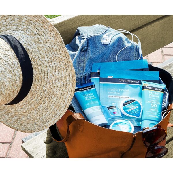 Neutrogena Hydro Boost Moisturizing & Hydrating 100% Hydrogel Sheet Mask, Face Mask for Dry Skin with Hyaluronic Acid, Gentle & Non-Comedogenic, 1 oz, 12 Pack