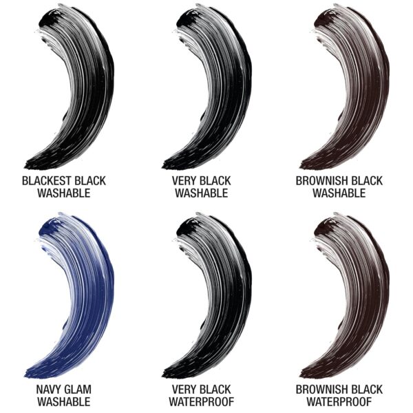 Maybelline Volum' Express Falsies Volumizing, Washable Mascara, Blackest Black, 2 Count