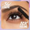 Maybelline The Falsies Surreal Extensions Washable Mascara, Volumizing, Lengthening Mascara Make Up, Very Black, 1 Count